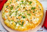 Lemon-Garlic Shrimp Pizza
