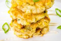 Simple Jalapeno and Applewood Smoked Cheddar Corn Fritters