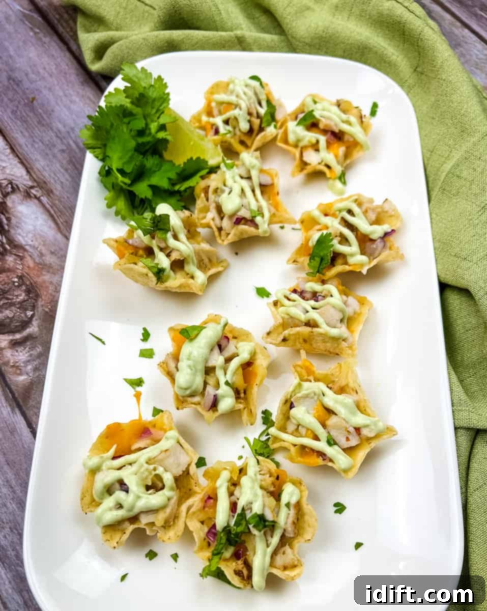 Crispy Chicken Tortilla Cups 1 featured 34665