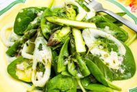 Garden Fresh Asparagus Fennel Spinach Salad