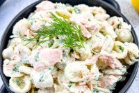 Lemon Dill Salmon Pasta Salad