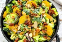 Vibrant Broccoli Salad with Zesty Orange and Smoky Bacon Crunch