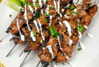 Sizzling Steak Skewers with Zesty Mojo Rojo