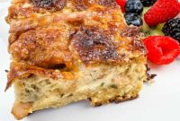 Spiced Hot Cross Bun French Toast Bake