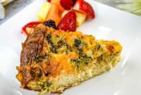 Impossible Broccoli Three-Cheese Quiche