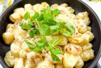 Pillowy Gnocchi in Zesty Lemon Parmesan Sauce