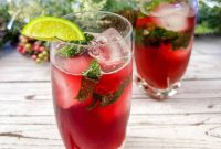 Sparkling Pomegranate Mint Cooler