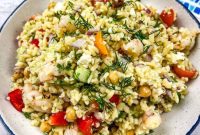 Vibrant Mediterranean Shrimp Orzo Salad