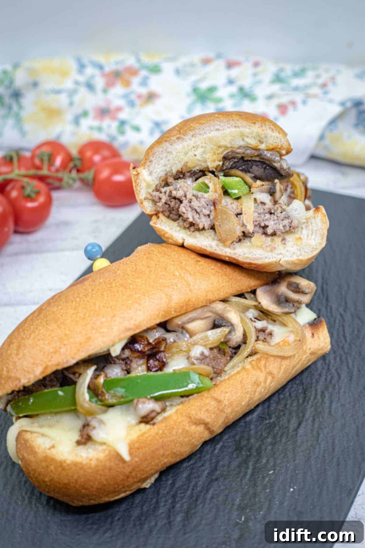 Elevated Ground Beef Philly Cheesesteak 1 featured 62093