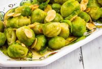 Roasted Brussels Sprouts with Brown Butter and Toasted Almonds