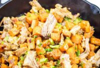 Smoky Pulled Pork Sweet Potato Hash