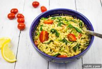Velvety Spinach and Tomato Orzo
