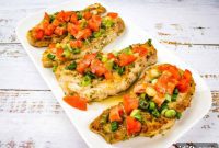 Savory Pork Chops Crowned with Zesty Tomato and Scallion Relish