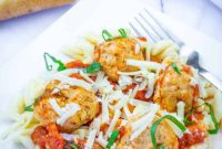 Deconstructed Chicken Parmesan Meatballs