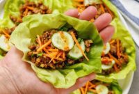 Crisp and Zesty Chicken Lettuce Cups