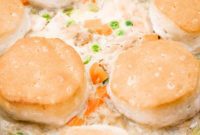 Homestyle Chicken Pot Pie with Golden Biscuits