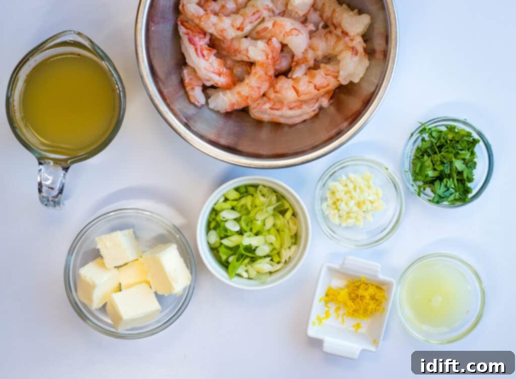 Lemon-Garlic Shrimp Pizza 3 A close-up of fresh garlic cloves, vibrant parsley, and lemon – key ingredients for shrimp scampi pizza.