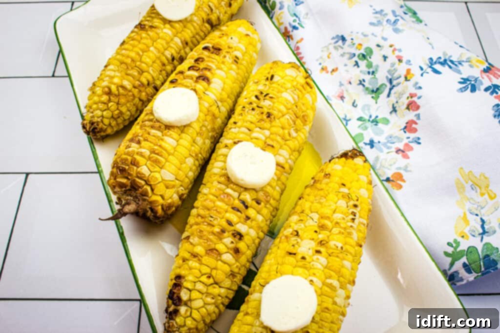 Golden Air-Fried Corn on the Cob 3 air fryer corn on the cob