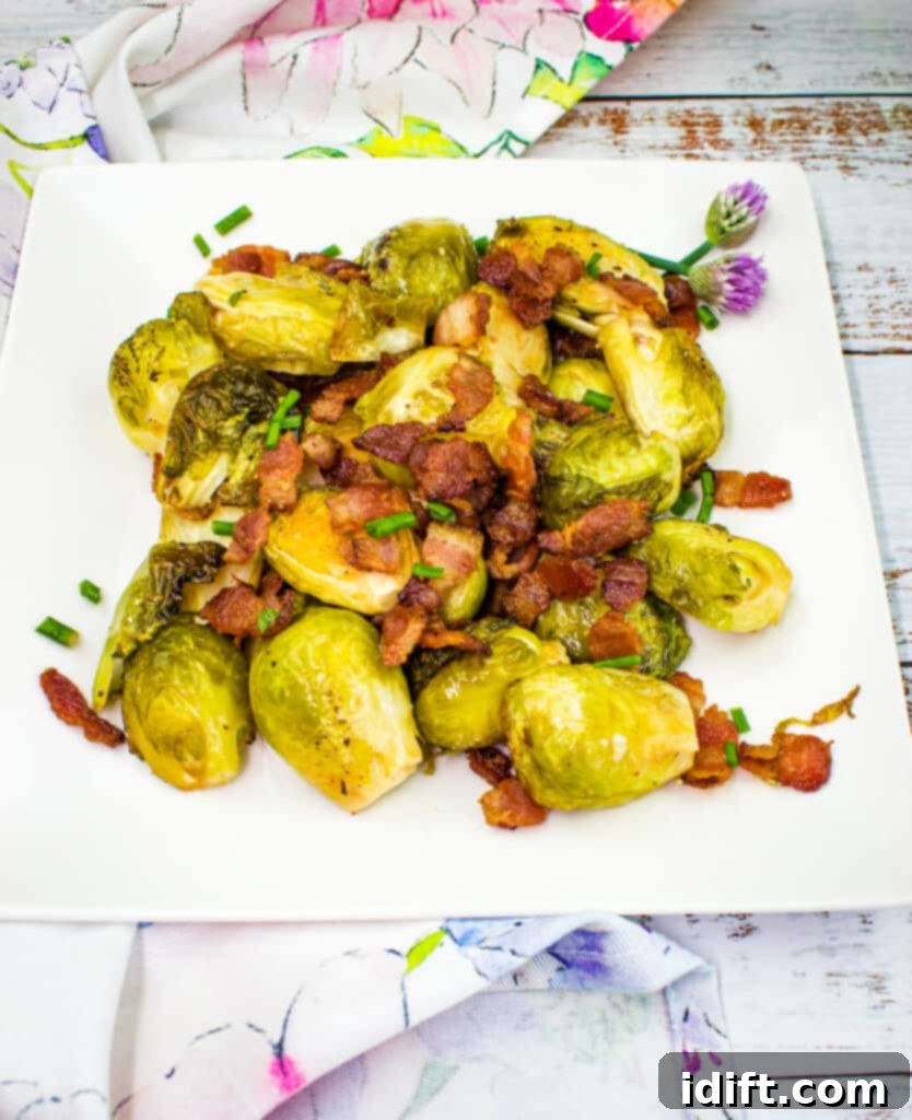 smoked brussels sprouts with bacon