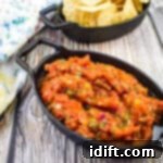 Ember Salsa 9 smoked tomato salsa in a black dish