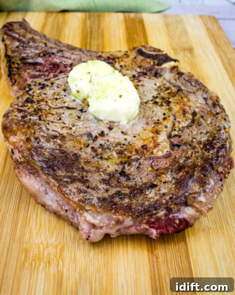 Blackstone Griddle Steaks: Sizzle to Perfection 2 steak on a blackstone griddle cooked with butter on top
