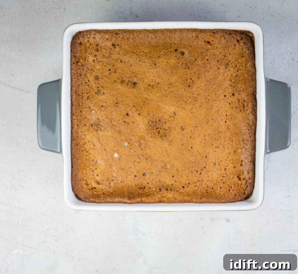 Tangy Cranberry Squares 17 The cranberry bars freshly baked, golden and set, ready for their final decorative drizzle.