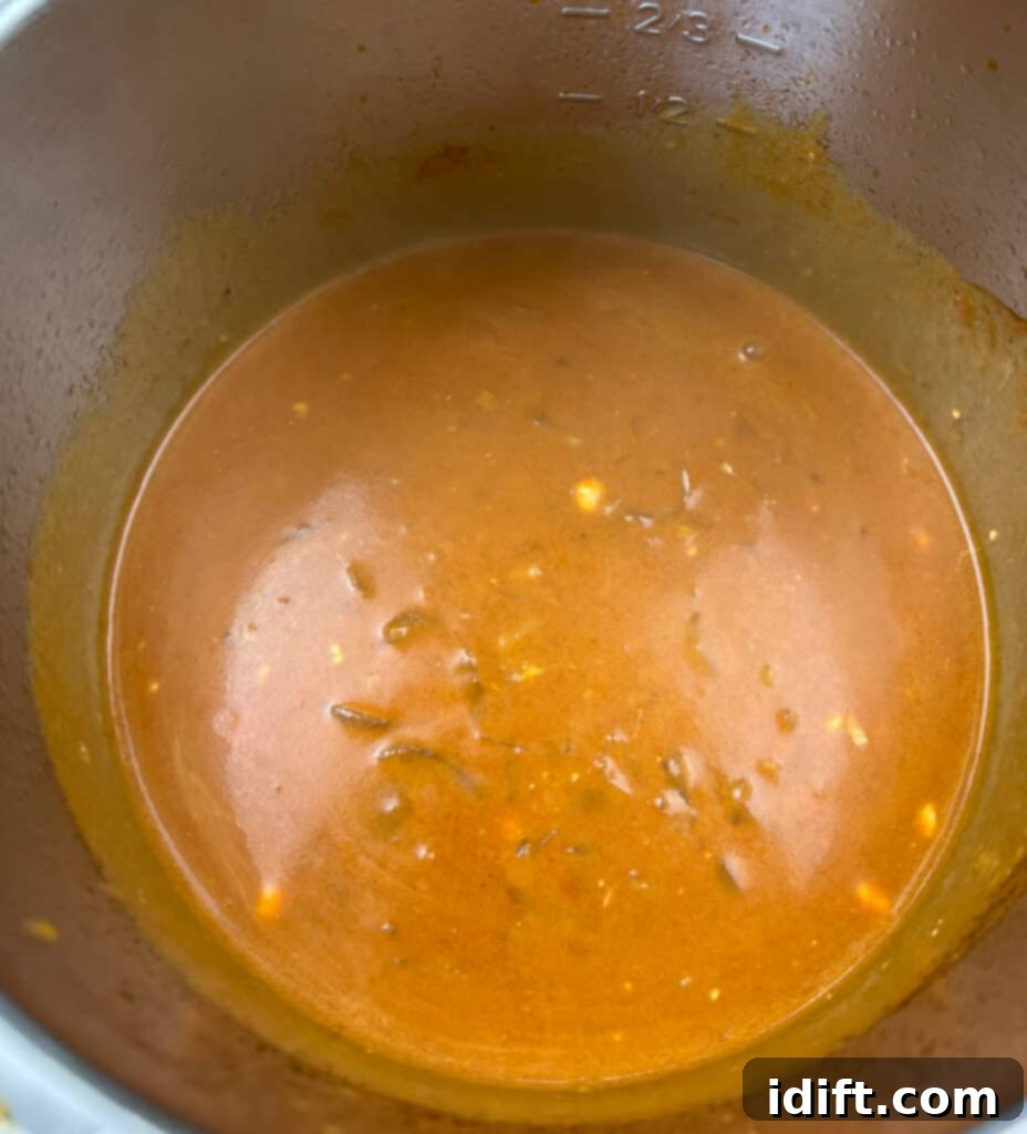 seal and cook then remove chicken and thicken. 