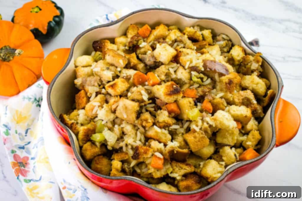 stuff into bird or bake on the side and enjoy