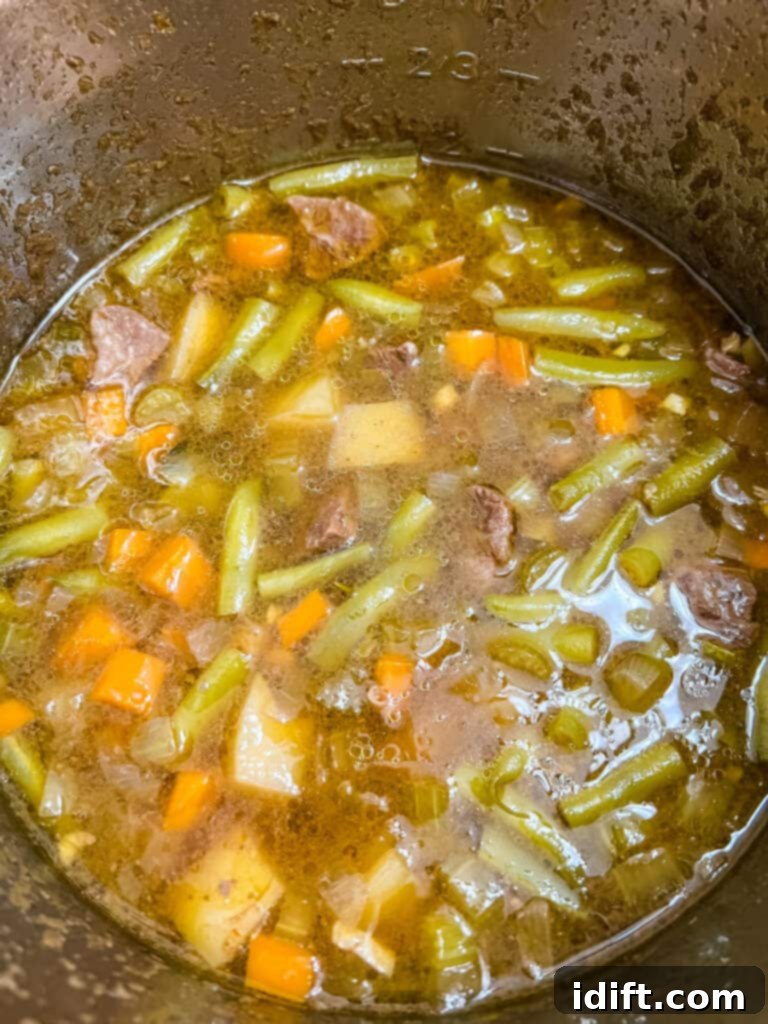 steak and potato soup cooked