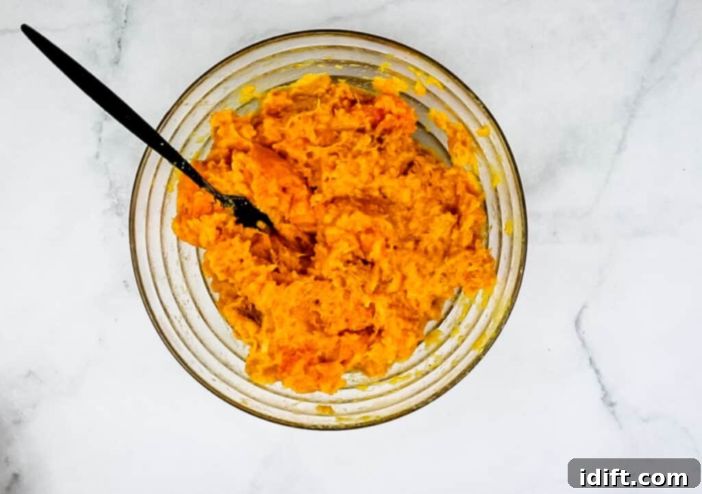 Maple Pecan Sweet Potato Bliss 7 mix well to make the sweet potato casserole filling with a hand blender