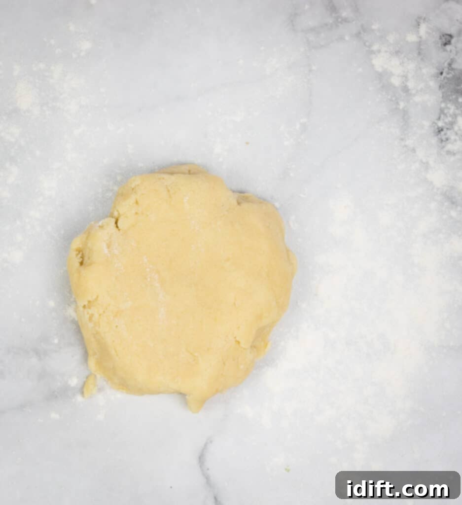 separate the dough into two discs