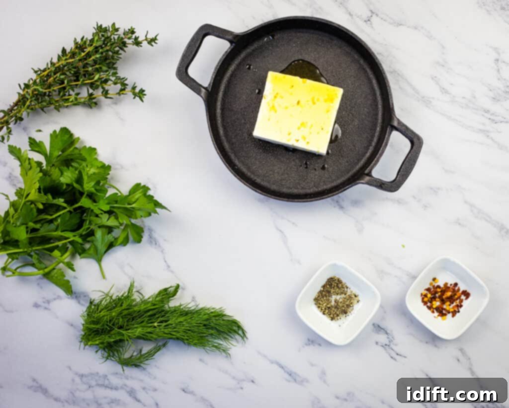 Drizzle the feta with olive oil