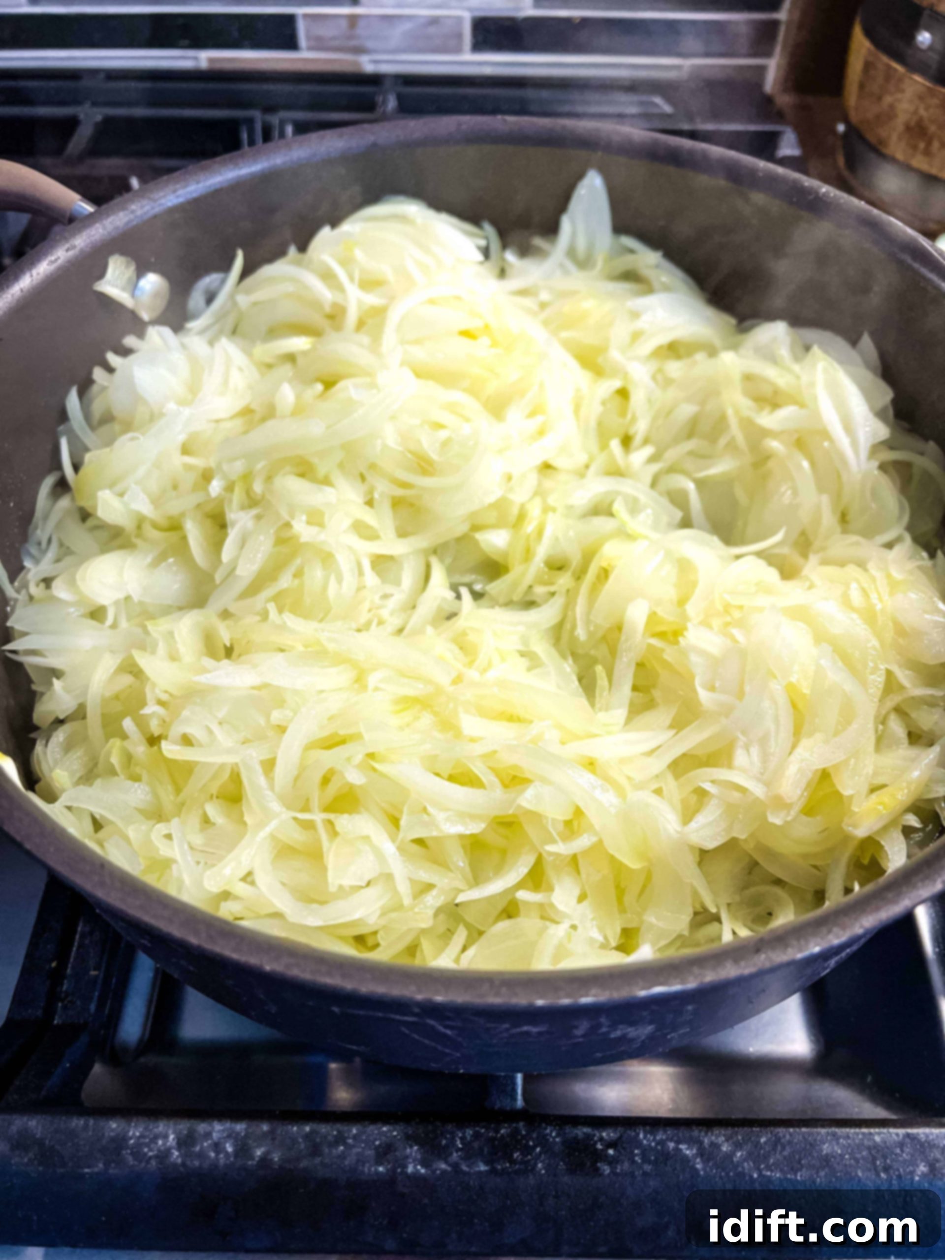 caramelized onions after about 15 minutes