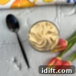 dulce de leche mousse in a dessert cup