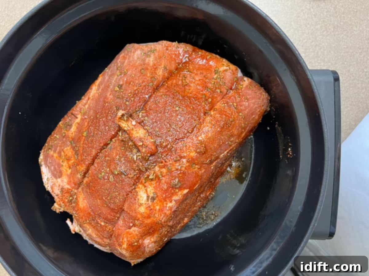 Ultimate Dutch Oven Pork Carnitas 8 searing the pork in the dutch oven