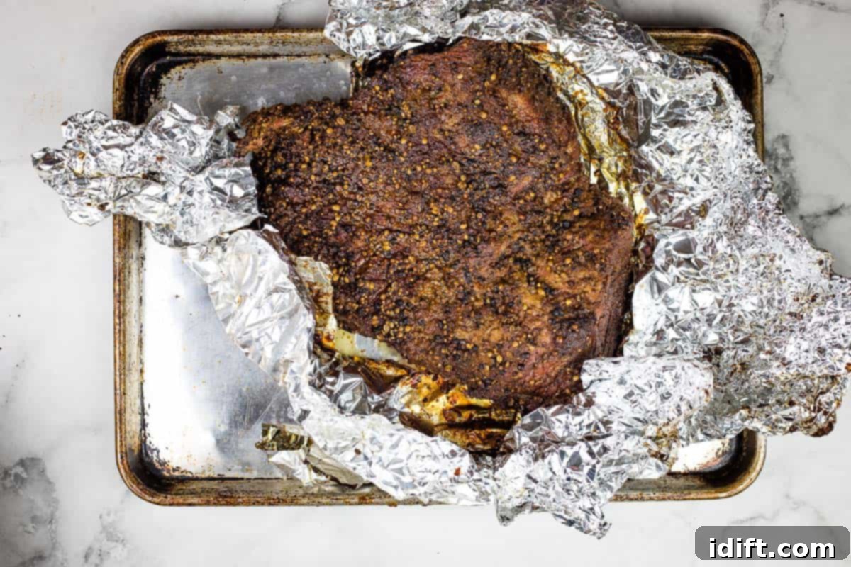 smoked pastrami, cooked to perfection