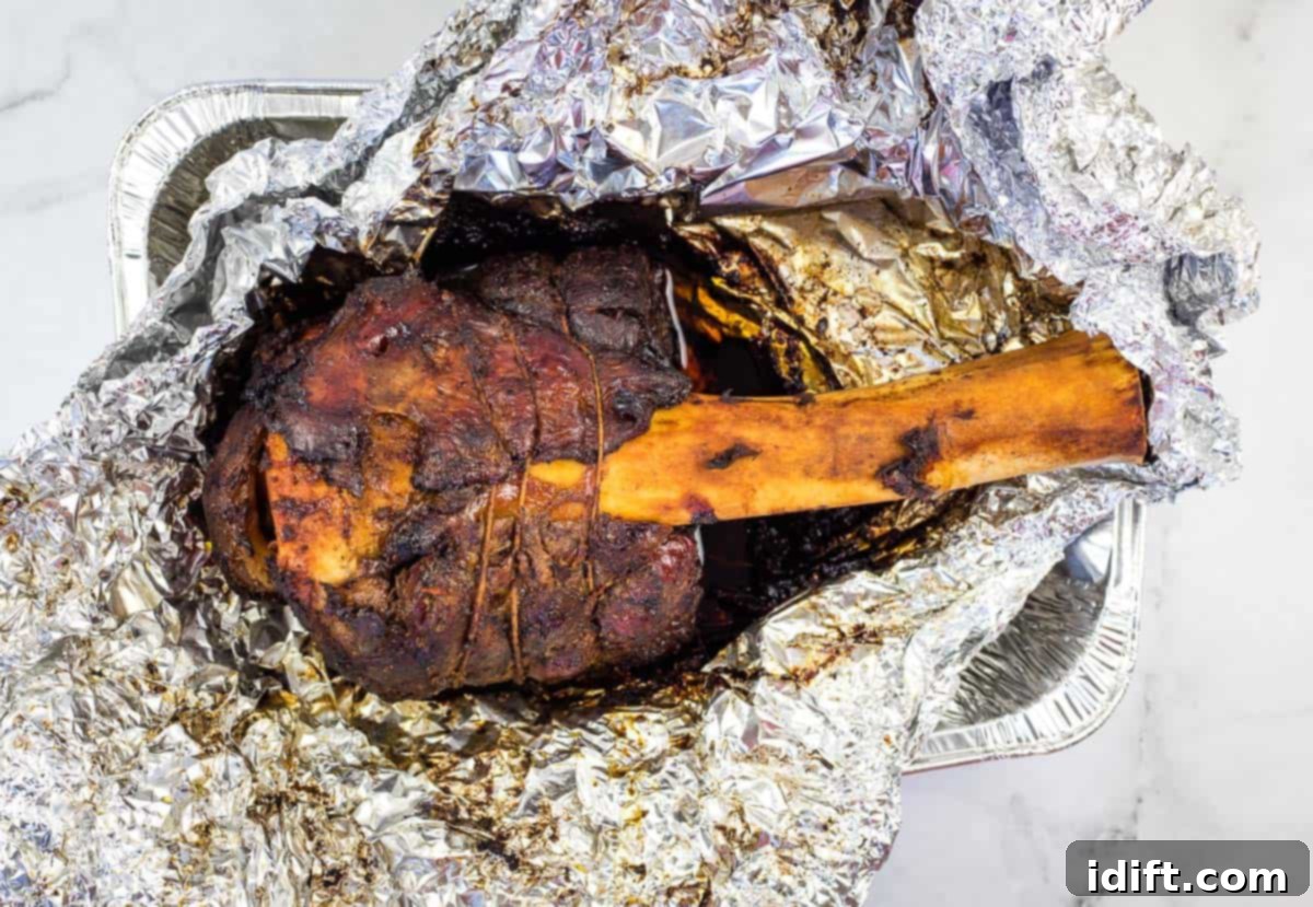 Smoked Beef Shank: The Legendary Cut 11 Smoked Thor's Hammer finished and ready for serving.