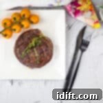 grilled cap steak on a plate