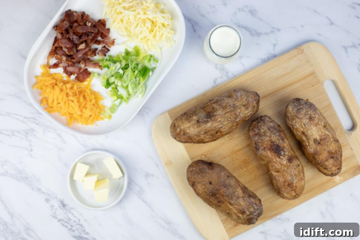 smoked double stuffed baked potato ingredients