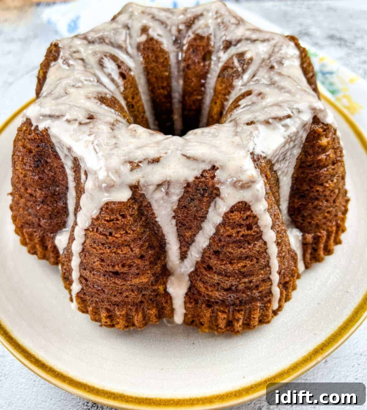 Spiced Chocolate Pumpkin Dream 2 Rich pumpkin chocolate cake on a elegant platter, perfect for fall desserts.