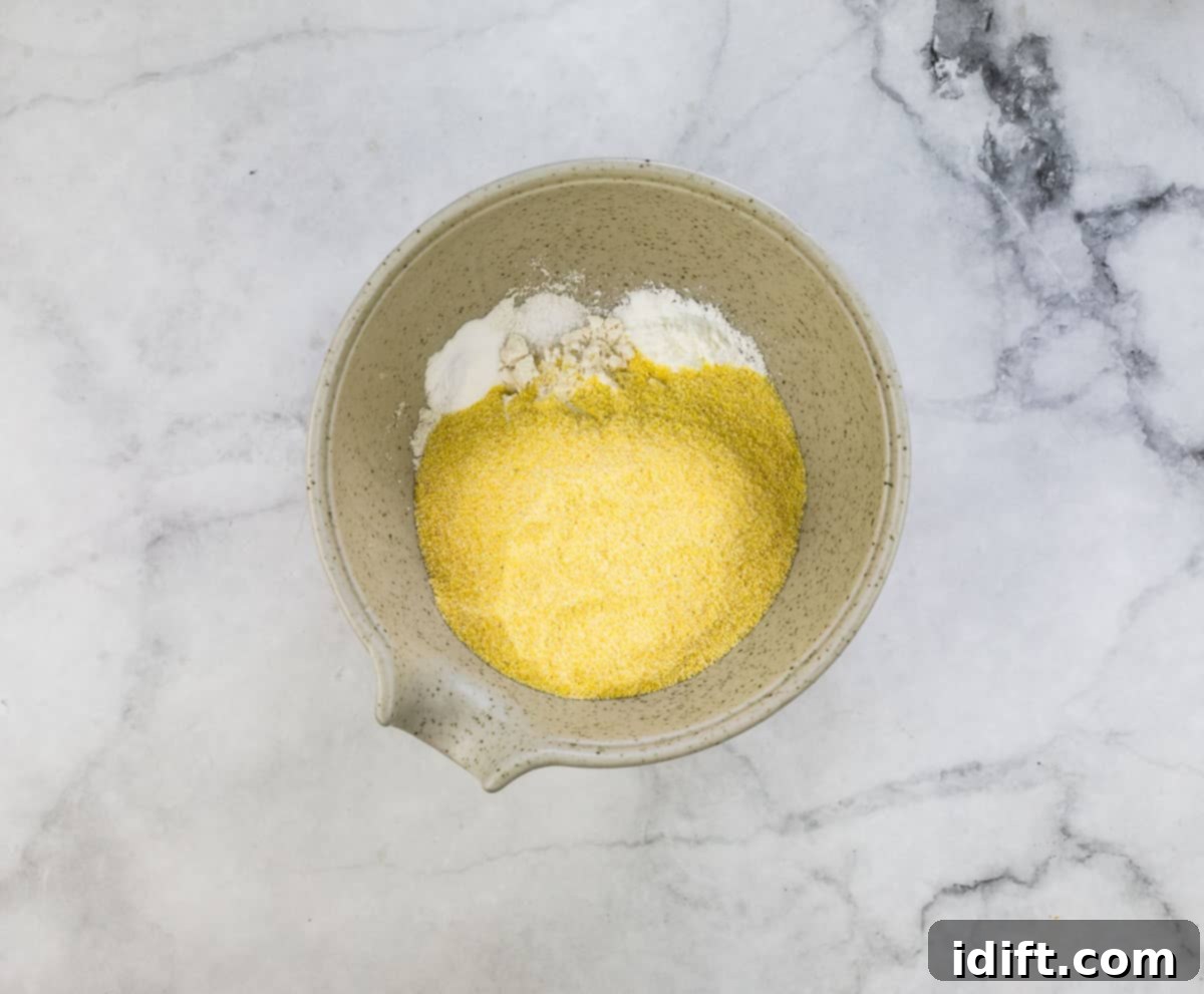 dry ingredients in a bowl