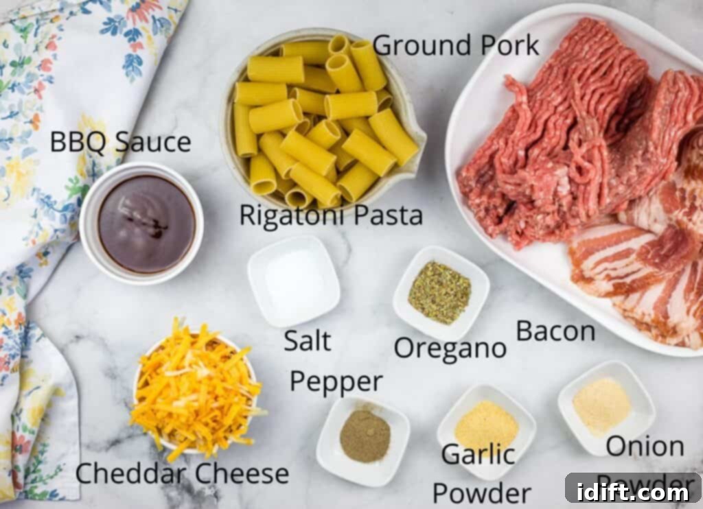 A colorful array of ingredients laid out on a kitchen counter, ready for making Smoked Bullets.