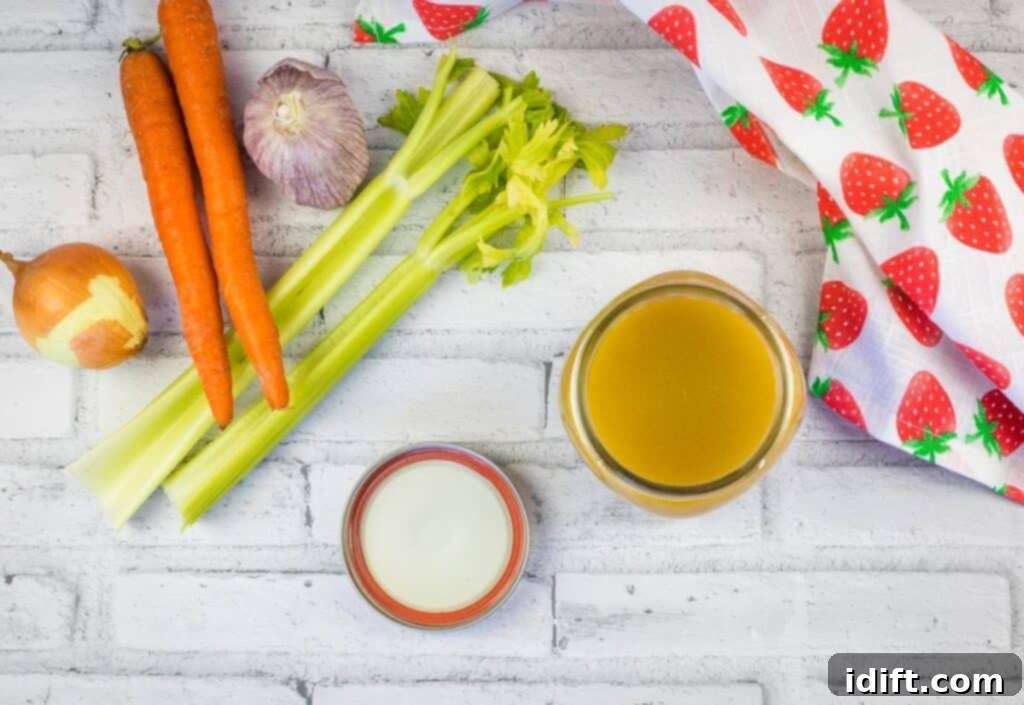 A glass jar filled with the finished Instant Precision Dutch Oven Turkey Stock, ready for storage or immediate use.