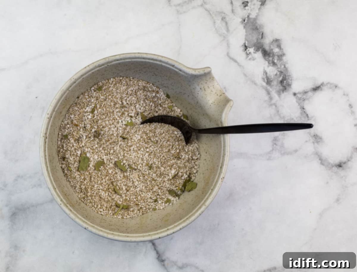 Crafting Montreal Smoked Meat at Home 8 Cure ingredients mixed together in a bowl.