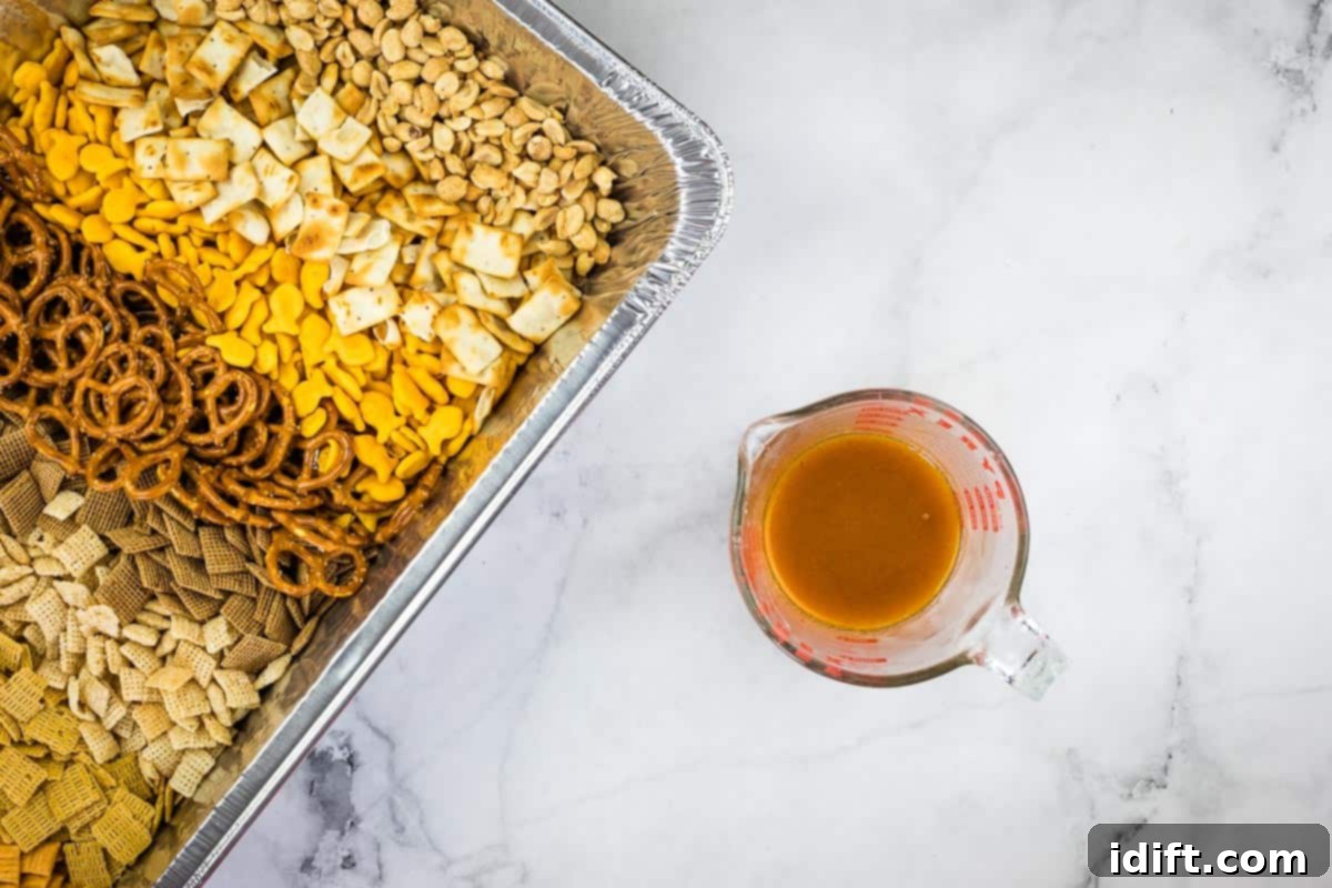 Melted butter mixed with spices.