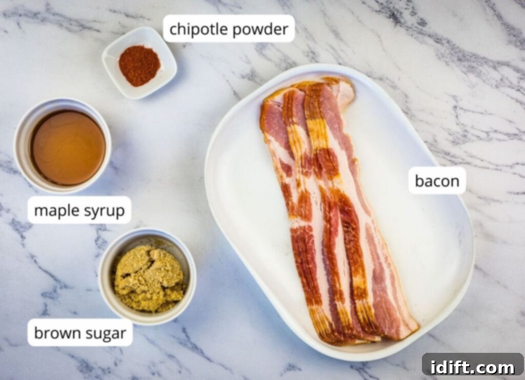 Millionaire's Bacon 5 Ingredients to make smoked candied bacon.