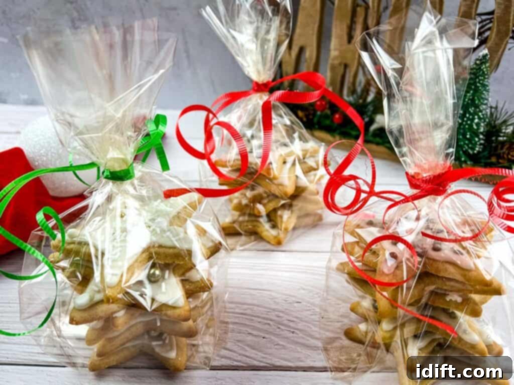 40 Delightful Christmas Desserts Your Family Will Adore 3 eggnog sugar cookies in gift bags