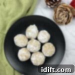 40 Delightful Christmas Desserts Your Family Will Adore 7 pecan butter ball cookies on a plate