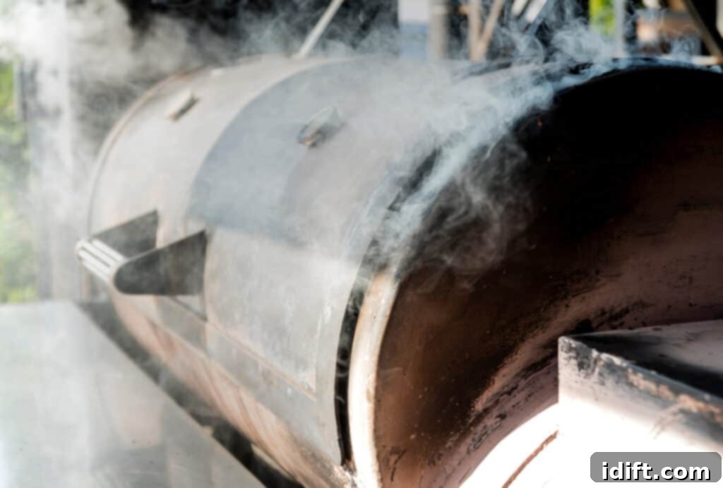 A pristine, new pellet smoker ready for its first smoke, symbolizing the start of a backyard smoking adventure.