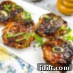 Air Fryer Honey Garlic Chicken on a platter.